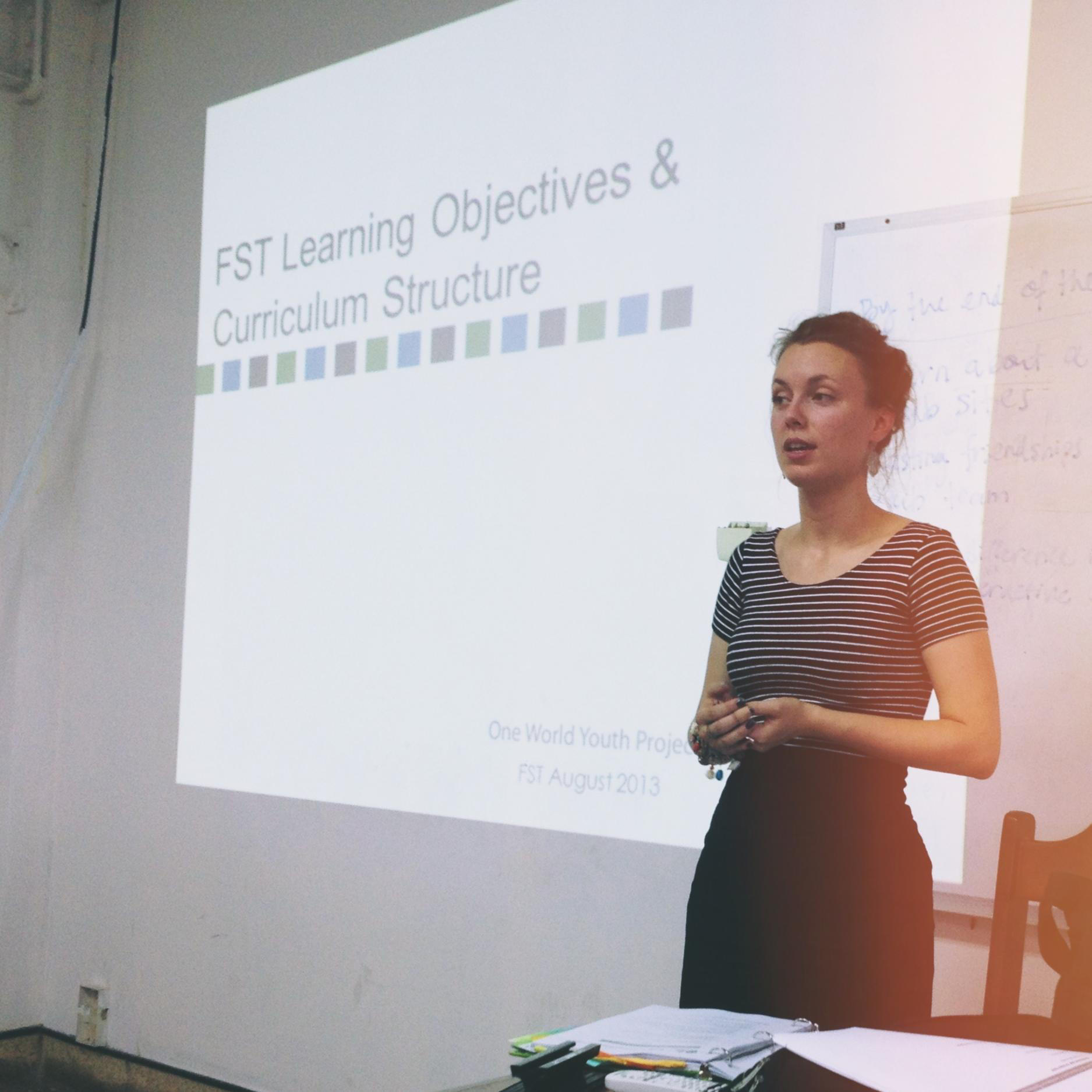 Cady leading a facilitation training